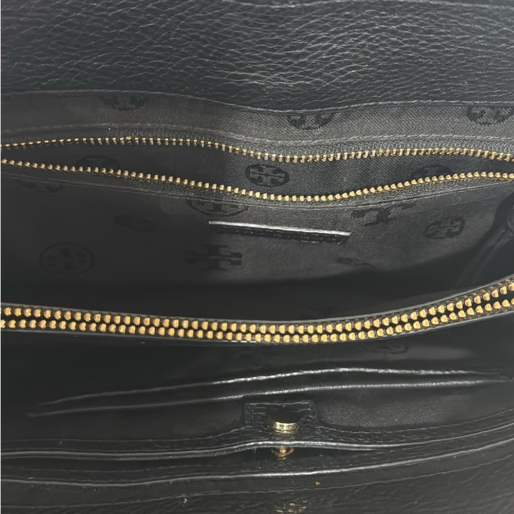 Black Leather Shoulder Bag - Picture 3 of 6